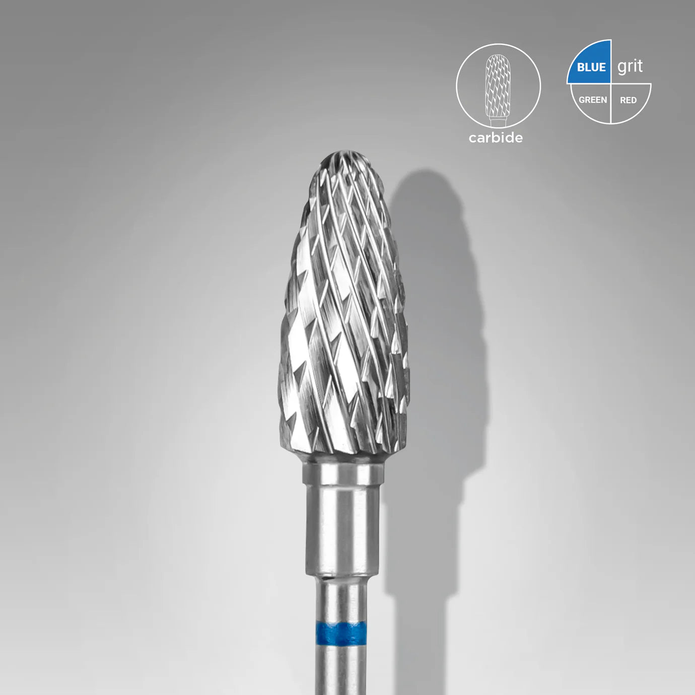 Punta Carbide Conica, blu, diametro 5 mm - lunghezza punta 13 mm