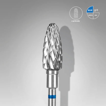 Punta Carbide Conica, blu, diametro 5 mm - lunghezza punta 13 mm